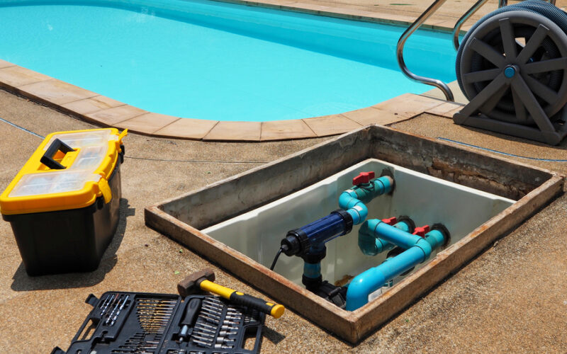Tools,And,Equipment,For,Fixing,Swimming,Pool,Water,Pump.,Service